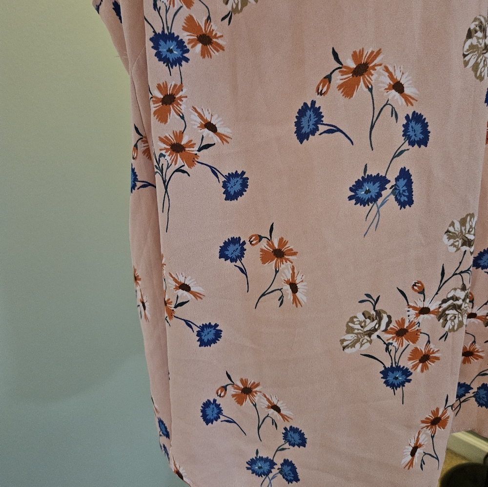 Daniel Rainn Women's Size 2x Floral Pink Sleeveless Top Shirt - Picture 9 of 14